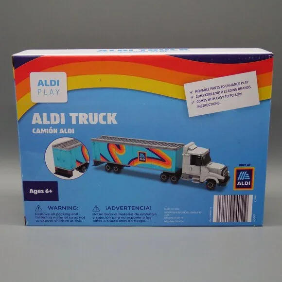 NIB Aldi Store Building and Freight Truck Set 212 Building Blocks Each Bee Happy - Picture 5 of 9
